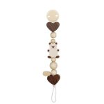 Accroche ttine bois naturel coeur & ours heimess - jouets