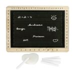 Ardoise ecolier cadre bois alphabet & chiffres goki - jouets en bois