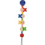 Attache sucette en bois poissons heimess - accessoire bb bio