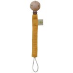 Attache sucette  clipser coton bio gots curry apunt barcelona - a