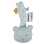 Attache sucette coton nouky menthe noukie's bio - bb bio