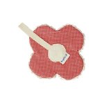 Attache sucette keptin - jr fleur rouge - doudou ecologique Attache sucette keptin - jr fleur rouge - doudou ecologique