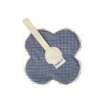 Attache sucette keptin junior fleur bleu - doudou bio