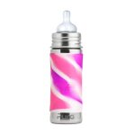 Biberon �volutif inox � t�tine 325 ml pura� kiki - gourde enfant �co