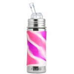 Biberon gourde �volutive inox � paille 325 ml pura� kiki - gourde en