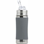 Biberon gourde �volutive inox � paille 325 ml pura� kiki - gourde en
