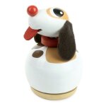Bote  musique en bois toutou le chien vilac - jouets en bois fr
