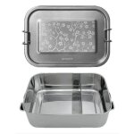 Boite repas inox 800ml yummy cerisier gaspajoe - lunch box