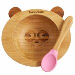 Bol et cuillère bébé en bambou panda bubbaboo® - repas bébé nomade Bol et cuillère bébé en bambou panda bubbaboo® - repas bébé nomade