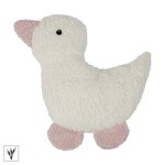Bouillotte s�che ep�autre efie canard ecru & rose 25 cm - b