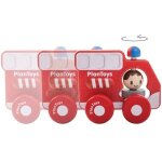 Camion pompiers premier age 'planwood' - jouet plantoys