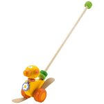 Canne � pousser canard orange sevi 1831 - jouets en bois
