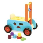 Chariot de marche en bois boite � forme multi activit�s 3 en 1 v