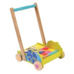 Chariot de marche maxi cubes boikido - jouet en bois