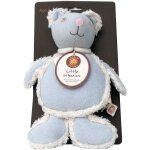 Charlie bears doudou plat ours bodo bleu - doudou coton bio