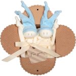Coffret 2 doudous keptin - jr coton bio zmooz ciel small 16 cm - Coffret 2 doudous keptin - jr coton bio zmooz ciel small 16 cm -