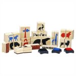 Coffret tampons en bois ours pompon paris vilac® - jouets en bois Coffret tampons en bois ours pompon paris vilac® - jouets en bois