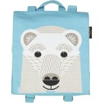 Coq en pte cartable maternelle coton bio ours blanc - coq en pte