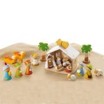 Crèche noël en bois complète sevi 1831 - jouets en bois Crèche noël en bois complète sevi 1831 - jouets en bois