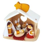 Crche de nol en bois l'table sevi 1831 - jouets en bois