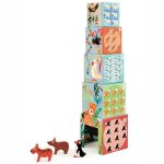 Cubes gigognes pyramide animaux du monde scratch - jouets en bois