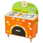 Dinette en bois cuisine four en briques everearth® - jouets bois Dinette en bois cuisine four en briques everearth® - jouets bois