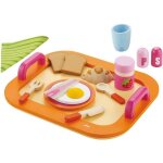 Dinette en bois plateau petit djeuner sevi 1831 - jouets en bois