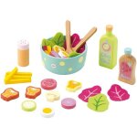 Dinette en bois set 33 pi�ces 'salade chef pastelles' sevi 1831 -