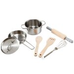 Dinette hape set du chef casseroles mtal & bois - dinette hape