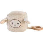 Doudou d'activit everearth cube mouton & anneau de dentition - d