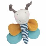 Doudou d'activité papillon coton bio 24 cm green sigikid® - peluche b Doudou d'activité papillon coton bio 24 cm green sigikid® - peluche b