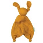 Doudou bébé coton bio floppy mousseline ocre hoppa® - doudou bio Doudou bébé coton bio floppy mousseline ocre hoppa® - doudou bio