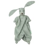 Doudou bébé coton bio tino mousseline vert d'eau hoppa® - doudou bio Doudou bébé coton bio tino mousseline vert d'eau hoppa® - doudou bio