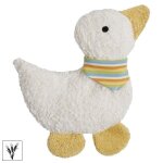 Doudou bouillotte efie canard color� 25 cm coton bio organic ~