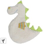 Doudou bouillotte efie dragon color� 35 cm coton bio organic ~