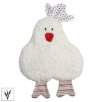 Doudou bouillotte graine d?peautre efie poulette blanche 23 cm veg