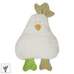 Doudou bouillotte graine d?peautre efie poulette colore 23 cm vega