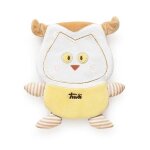 Doudou bouillotte hibou trudi nature - mini bouillotte