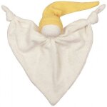 Doudou keptin - jr coton bio zmooz jaune large 24 cm - doudou bio