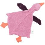 Doudou marionnette  doigt oie rosalie 30 cm nanchen natur coton & l