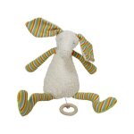 Doudou musical coton organic bio lapin color 38 cm - doudou bio