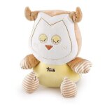 Doudou musical hibou trudi nature 21 cm - doudous bio