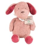 Doudou peluche coton bio chien 25 cm tikiri� certifi� gots - jouet b