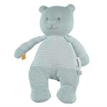 Doudou peluche coton bio ours nouky bleu 32cm noukie's® - bébé bio Doudou peluche coton bio ours nouky bleu 32cm noukie's® - bébé bio