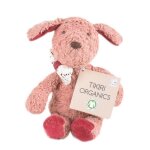 Doudou peluche coton bio petit chien 18cm tikiri� - jouet bio