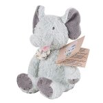 Doudou peluche coton bio petit �l�phant 18cm tikiri� - jouet bio
