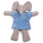 Doudou peluche eléphant bleu 21cm nanchen natur® coton & laine bio - Doudou peluche eléphant bleu 21cm nanchen natur® coton & laine bio -