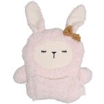 Doudou peluche fabbies lapin rose fabelab coton bio gots - doudou