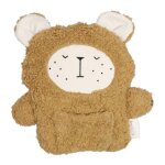 Doudou peluche fabbies ours ocre 22 cm fabelab� coton bio gots -