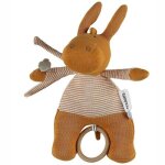 Doudou peluche musicale coton bio paco ocre noukie's - bb bio
